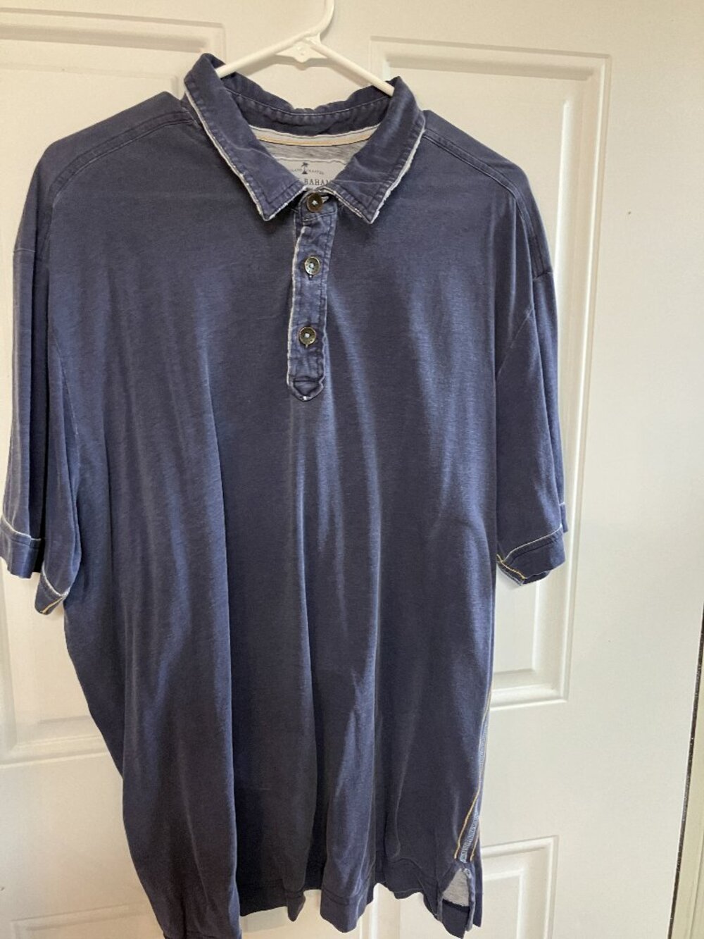 Men's Navy Button-Up Casual Shirt